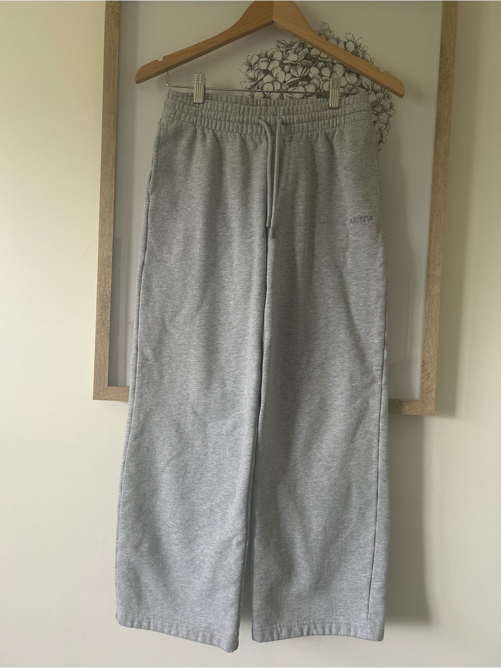 Aritzia Light Gray Sweatfleece Boyfriend Fit Sweatpants